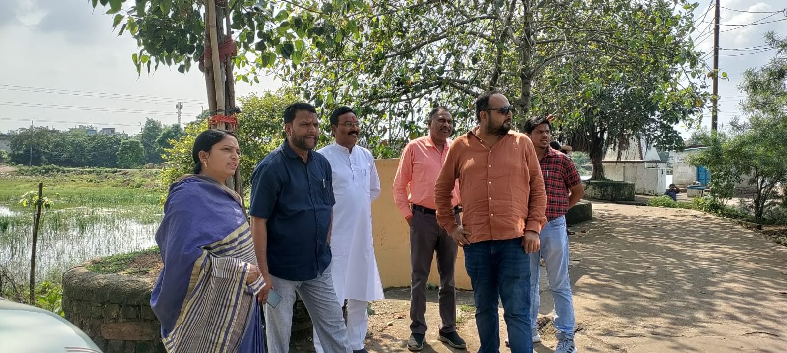 बीरगांव में 26 करोड़ के विकास कार्यों का महापौर नंदलाल देवांगन ने किया निरीक्षण