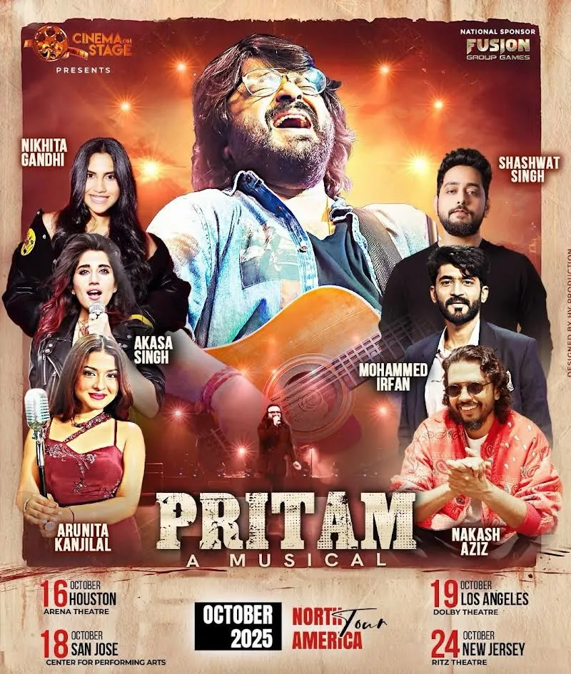 बॉलीवुड के संगीत जादूगर प्रीतम नॉर्थ अमेरिका में बिखेरेंगे सुरों का जादू; अक्टूबर में लाइव शो का होगा आगाज़