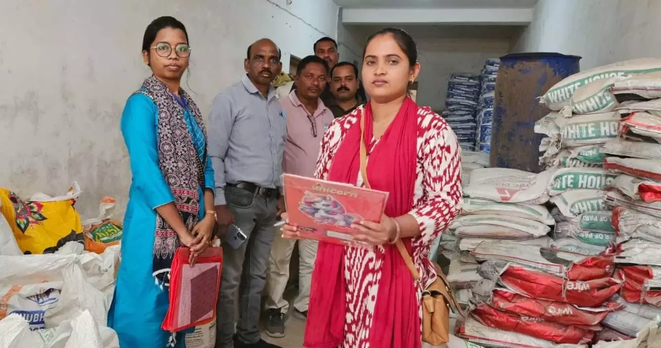 सारंगढ़ मंडी में 61 क्विंटल अवैध धान जब्त