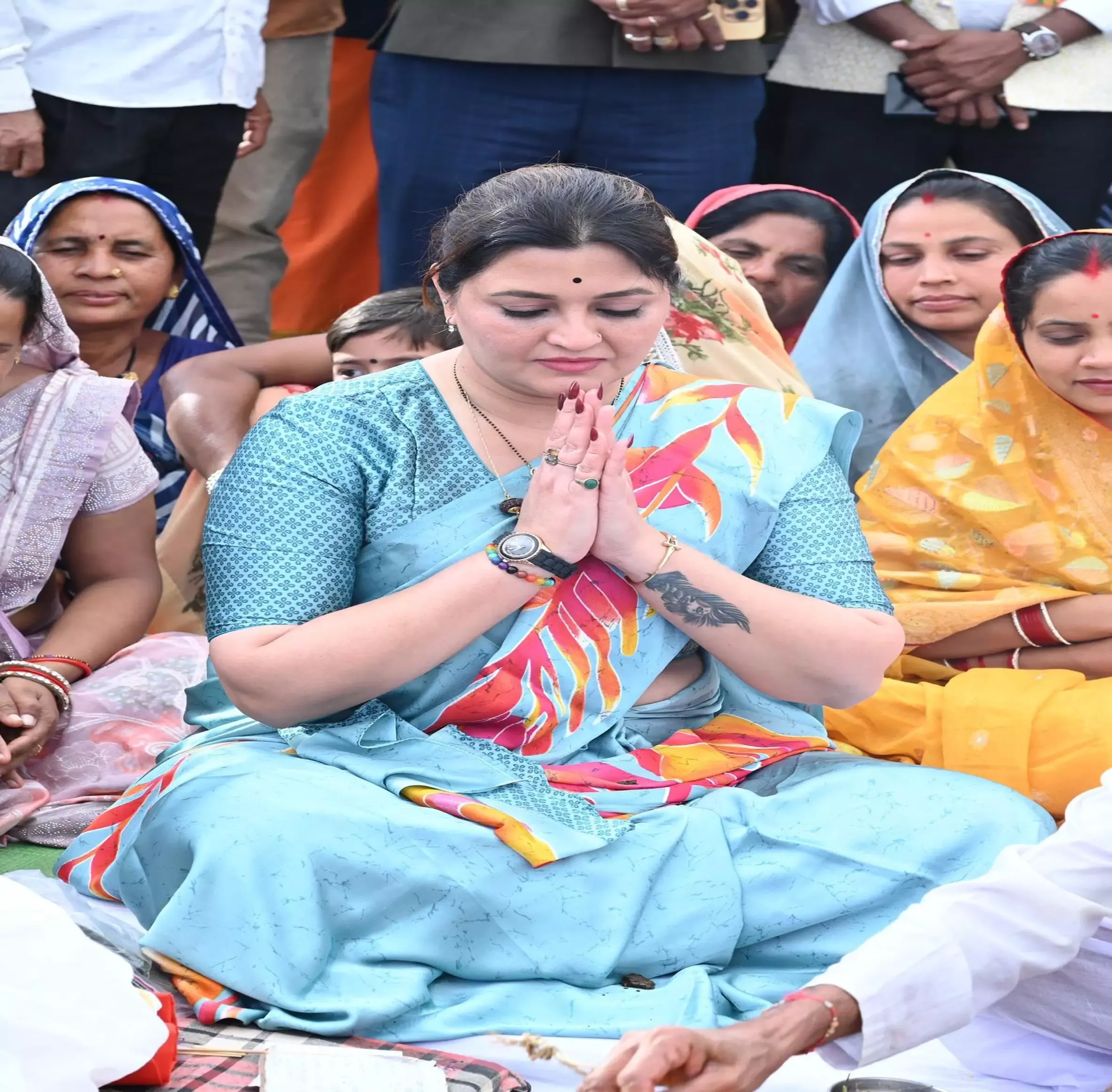 मैनपुरा हरिनाला पुल: विधायक भावना बोहरा ने किया 92.95 लाख के पुल का भूमिपूजन