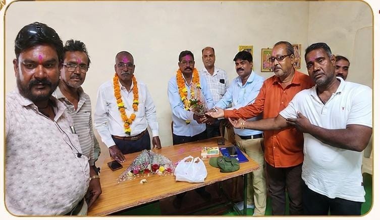 जनवादी राज मिस्त्री मजदूर संघ के दुर्ग जिला अध्यक्ष बने भरत लाल यादव