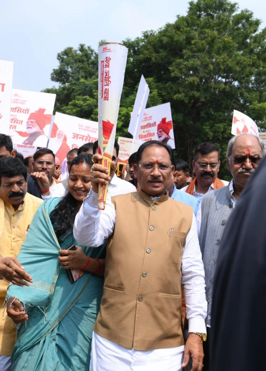 मोदी के शासन प्रमुख के 25 वर्ष पूरे, प्रदेश में बनेंगे 38 'सेवा ज्योति संकल्प चौक': मुख्यमंत्री साय