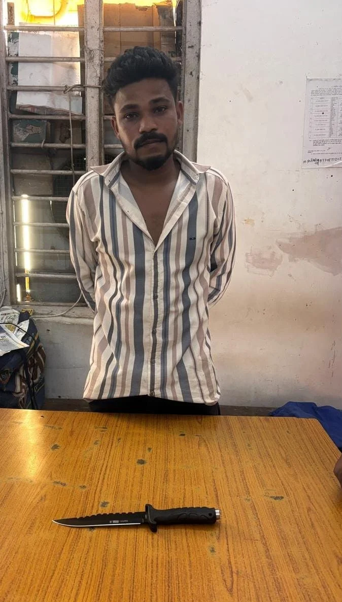 रायपुर में धारदार चाकू लेकर घूम रहा युवक गिरफ्तार, आर्म्स एक्ट के तहत कार्रवाई
