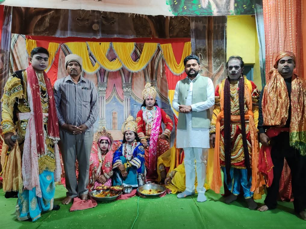 बेलटुकरी में रामचंद्र झांकी कार्यक्रम में पहुंचे भाजपा किसान नेता अशवंत तुषार साहू