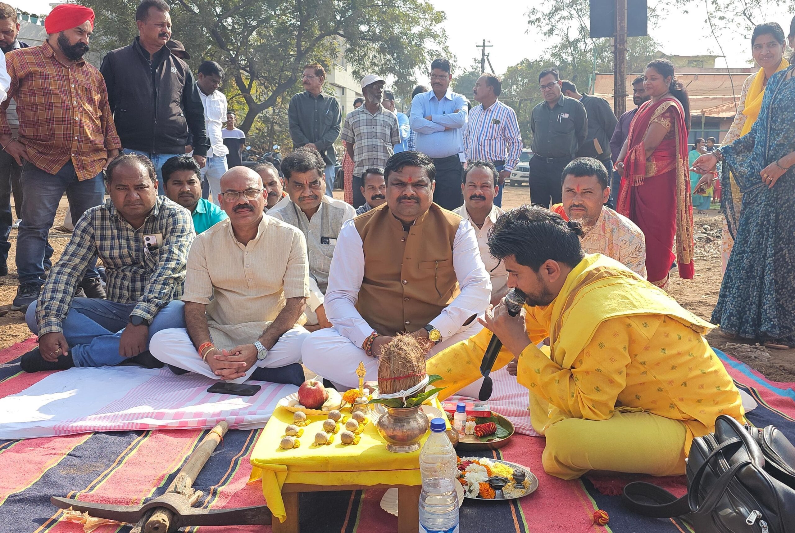 दुर्ग में सिंचाई कॉलोनी के नवनिर्माण का भूमिपूजन, 6 करोड़ की योजना से होगा जीर्णोद्धार