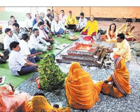 हनुमान मंदिर प्रांगण में संपन्न हुई आषाढ़ मास की वार्षिक पूजा, सैकड़ों श्रद्धालु हुए शामिल
