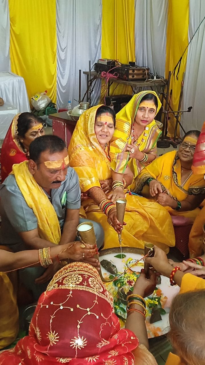 आदित्य नगर हनुमान मंदिर में रुद्राभिषेक और 24 घंटे का रामायण पाठ संपन्न