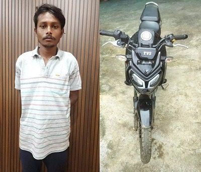 खमतराई पुलिस को मिली बड़ी सफलता: चोरी की मोटरसाइकिल के साथ आरोपी को किया गिरफ्तार