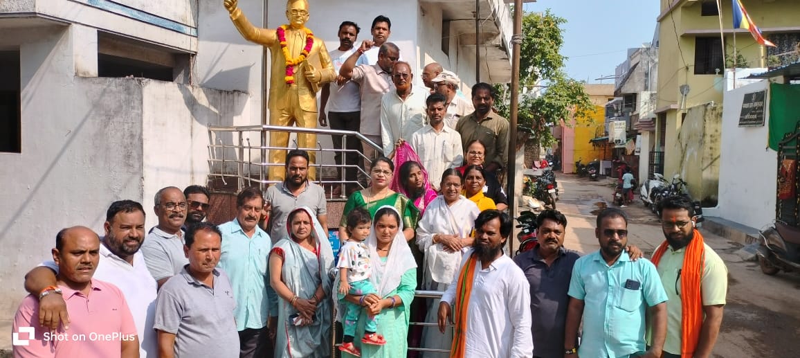 स्वच्छता पखवाड़ा, गांधी जयंती, आंबेडकर प्रतिमा