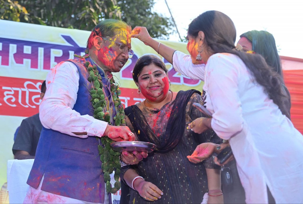 रायपुर प्रेस क्लब होली मिलन समारोह