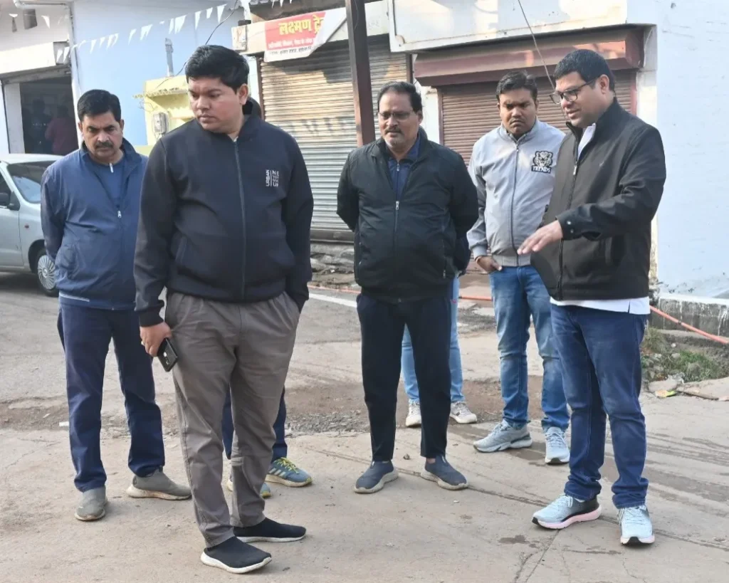 भिलाई निगम आयुक्त निरीक्षण