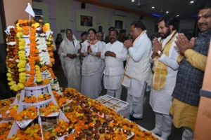 CM Vishnu Deo Sai addressing Guru Ghasidas Jayanti in Bhilai