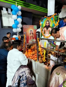 सरोरा में गुरु घासीदास जयंती कार्यक्रम में शामिल होते पंकज शर्मा।