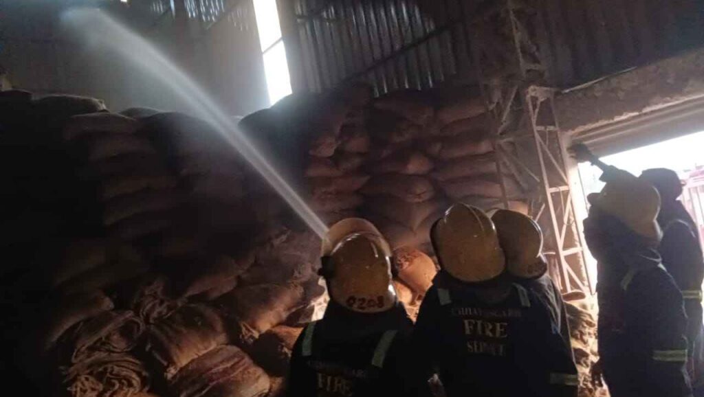 Jewra Sirsa Rice Mill Fire