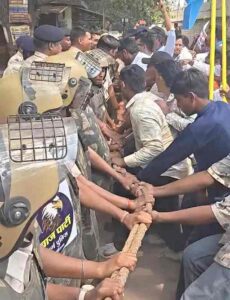 NSUI Protest CG