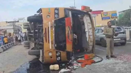 हरिद्वार बस हादसा शांतिकुंज हाईवे